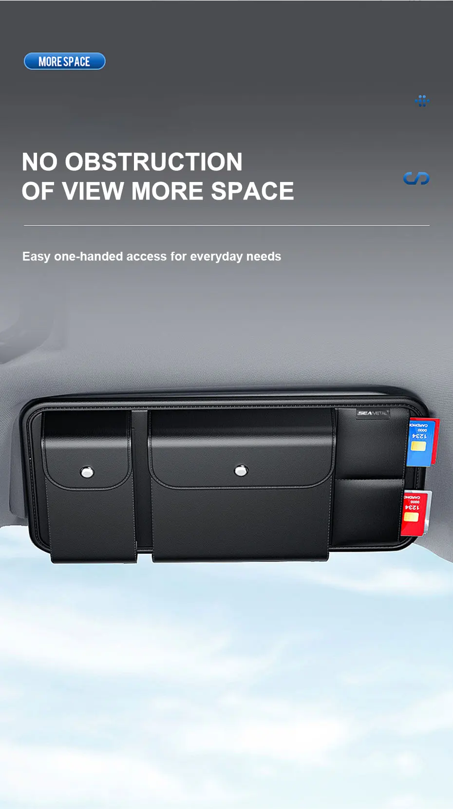 BLALION Car Sun Visor Organizer - Detail 9