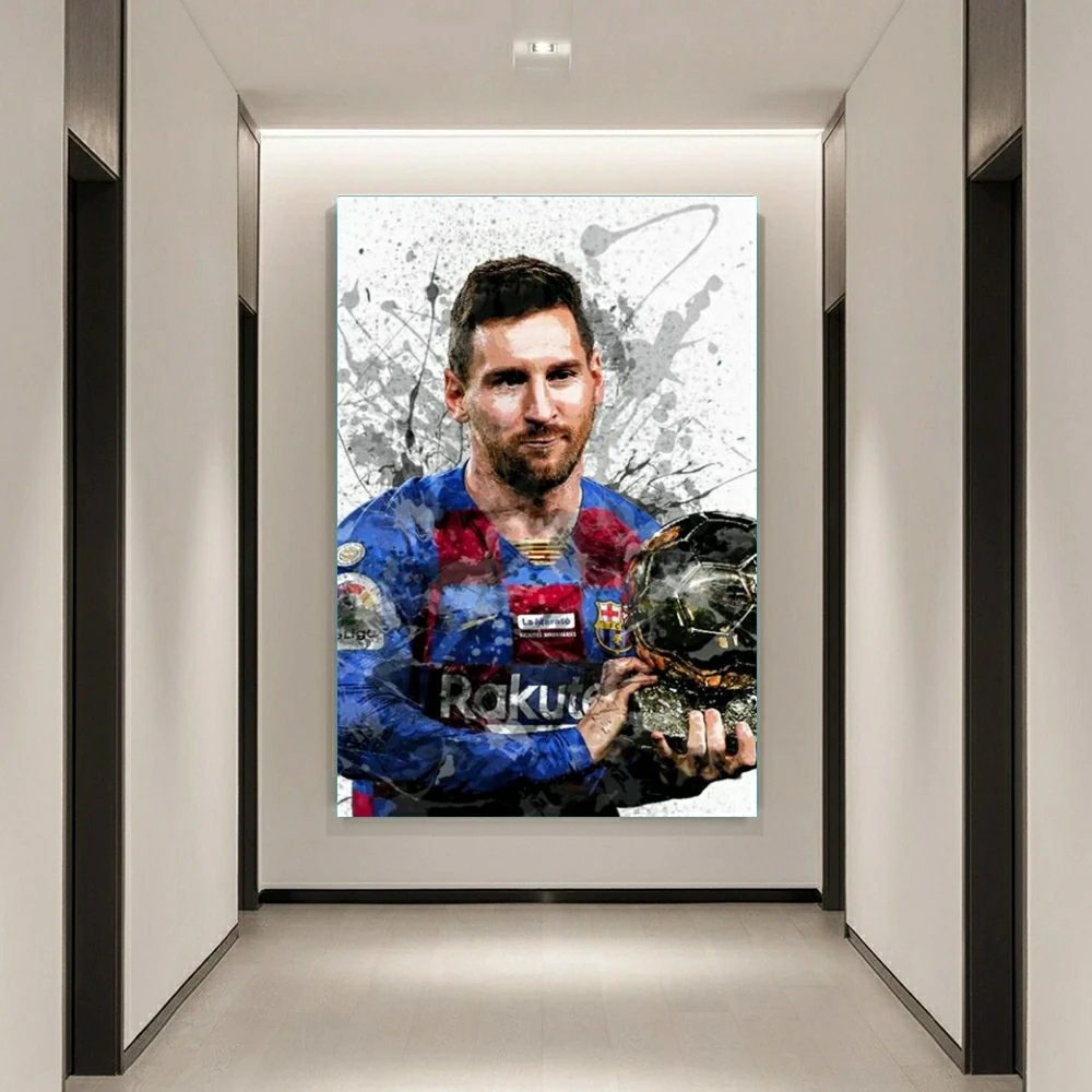 Lionel Messi Abstract Watercolor Diamond Painting 5D DIY Cross Stitch Kit Home Decor