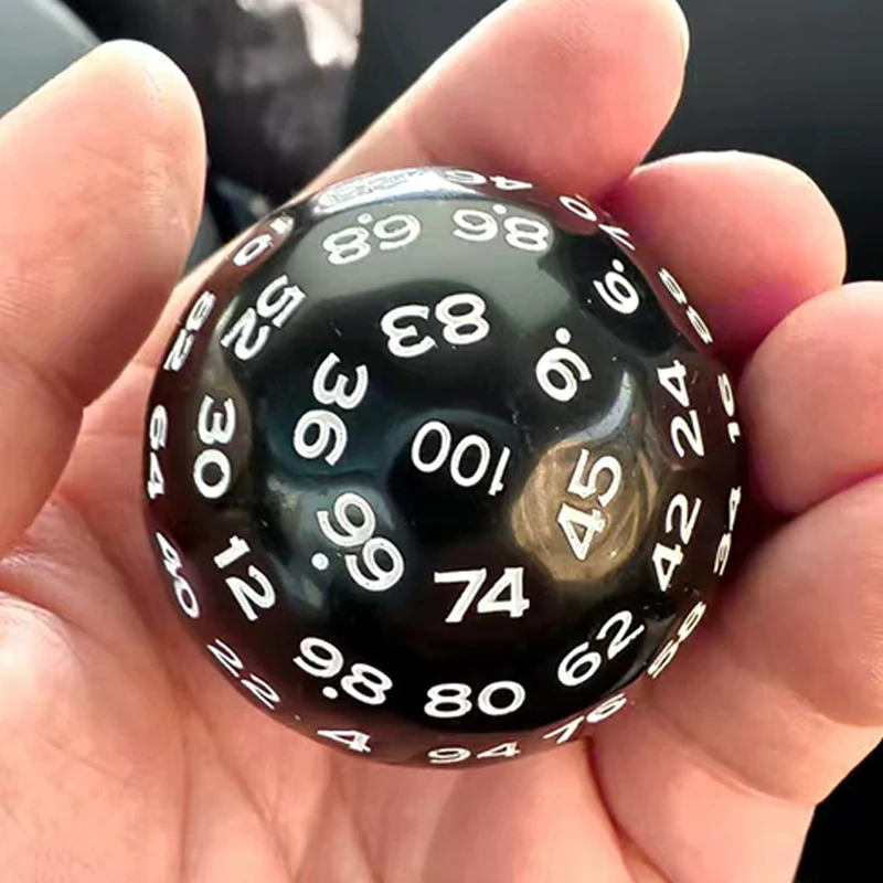 Educational 100 Sided Acrylic Dices D100 Dice For Tabletop Toys Role Playing Board Game Accessories Math Learning Resources - 5