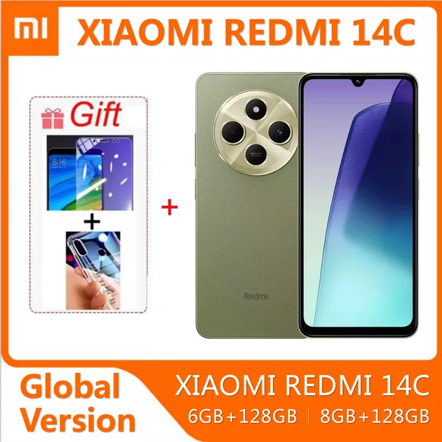 Global Version Xiaomi Redmi 14C MediaTek Helio G81-Ultra 50MP AI camera Smartphone 6.88" 120Hz Display HyperOS 5160mAh cellphone