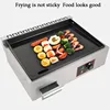 Electric Griddle  Stainless Steel Countertop Hot Plate Commercial  Kitchen Cooking Accessory Enamel Nonstick Pan BBQ Grill 2