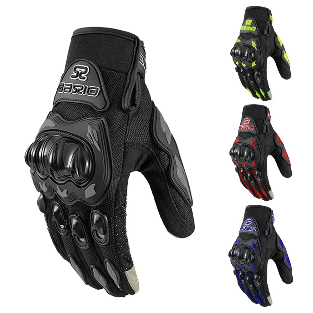 Breathable Full Finger Motorcycle Gloves for Men