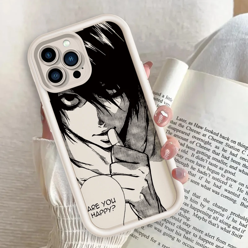 Anime Death Note Comics Eye Ladder For Apple iPhone 15 14 13 12 11 XS XR X Pro Max Plus Funda Phone Case