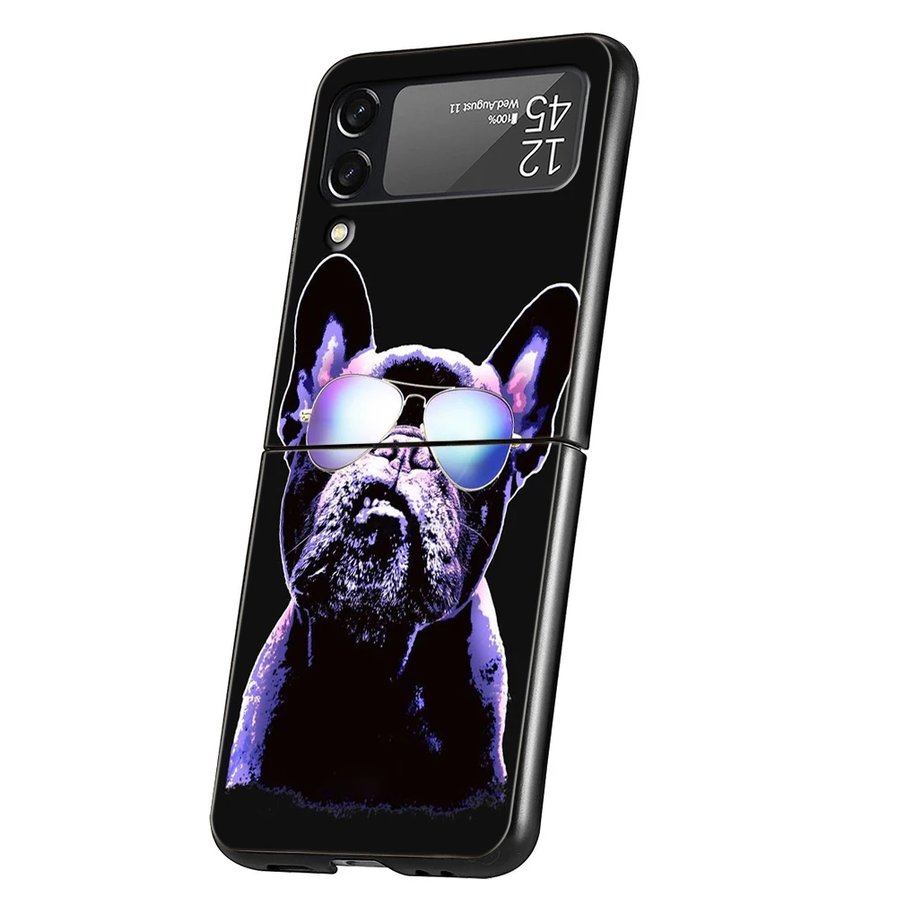 Adorable Cartoon Dog Pug Hard Shell Phone Case - Black Cover