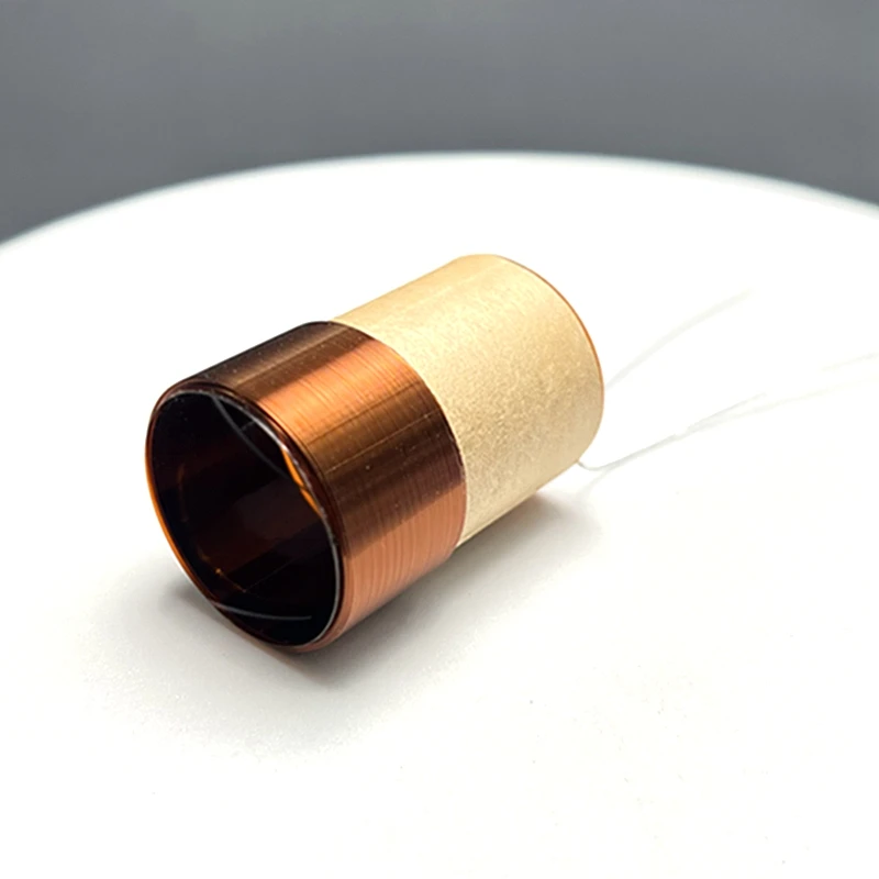 2개 25.5mm 스피커 우퍼 보이스 코일 코어 4겹 홈시어터 베이스 우퍼 수리 부품 (구리 와이어 포함)