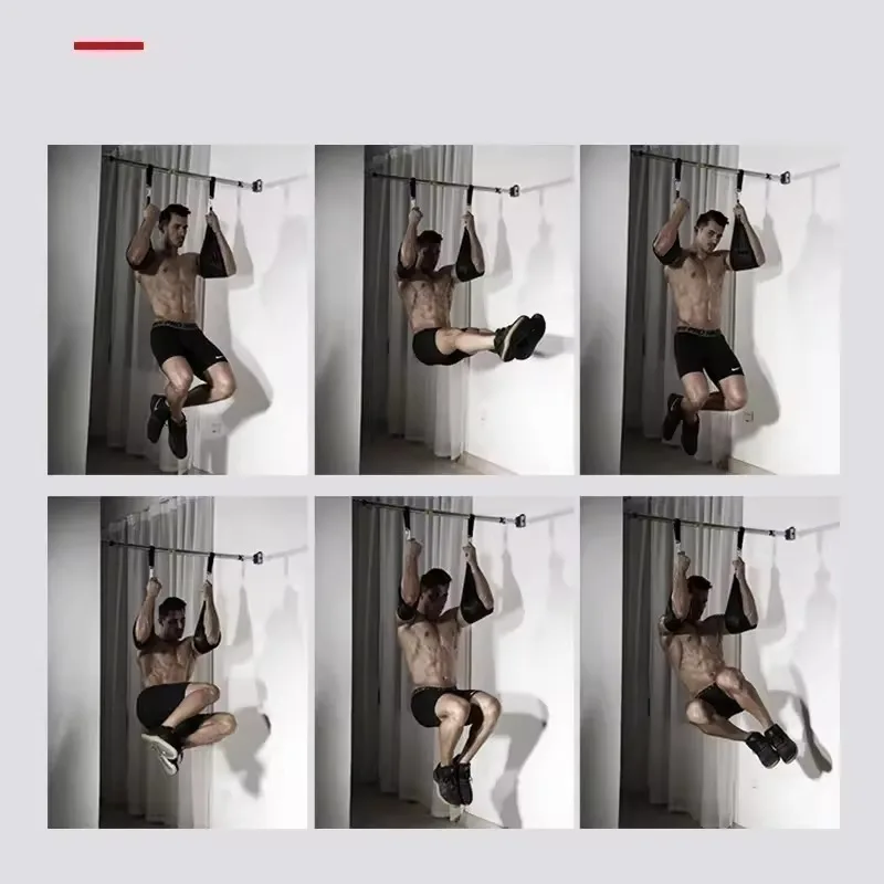 Pull-up Horizontal Bar Sling Abs Strap Suspension Training Leg Lift Arm Support Horizontal Bar Assisted Exercise Cantilever Band 4