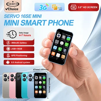2025 nouveau Mini Smartphone Android 3G WCDMA 2GB RAM 16GB ROM 3.0 "affichage 5MP caméra double SIM téléphone portable intelligent jouer magasin WhatsAPP 1