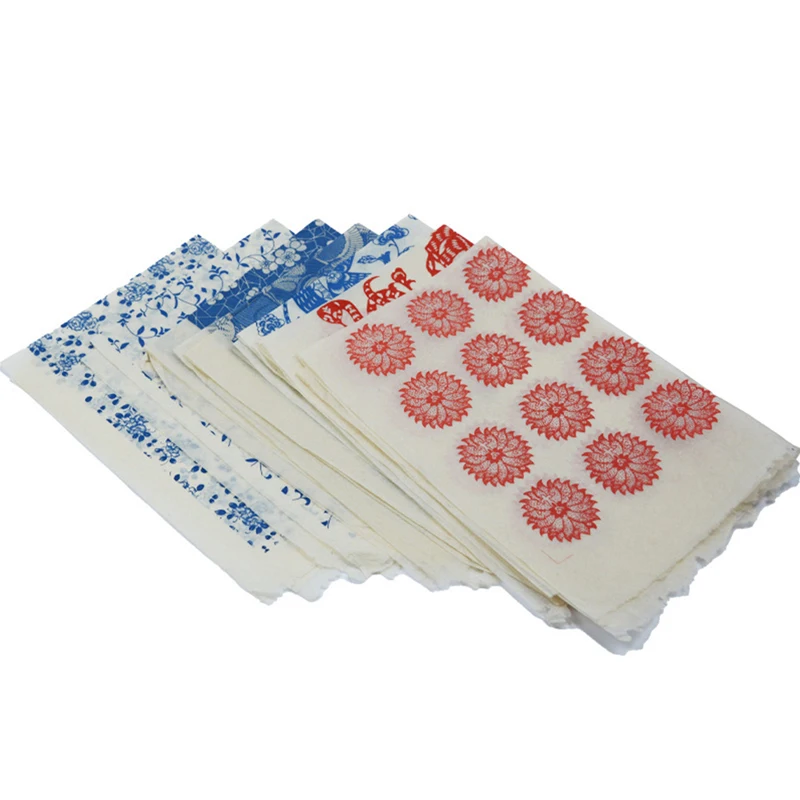 

Pottery ceramics clay Transfer paper glaze underglaze flower paper blue