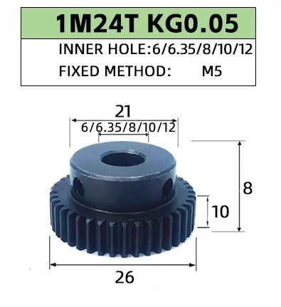 8mm, 10mm, 12mm, 14mm, 15mm, 1Mod, 80