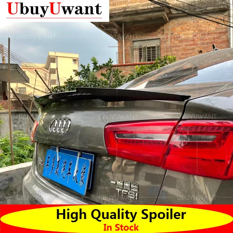 

For Audi A6 C7 Spoiler 2012 2013 2014 2015 2016 2017 2018 High Quality Real Carbon Fiber M4 Style Rear Boot Trunk Wing Spoiler