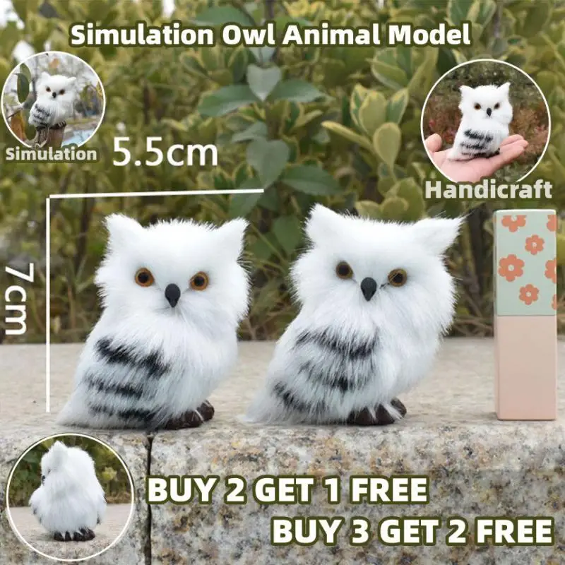 

Simulation Owl Animal Model Handicraft Garden Decoration Creative Ornaments Photography Props Decorative Figurines Home Decor