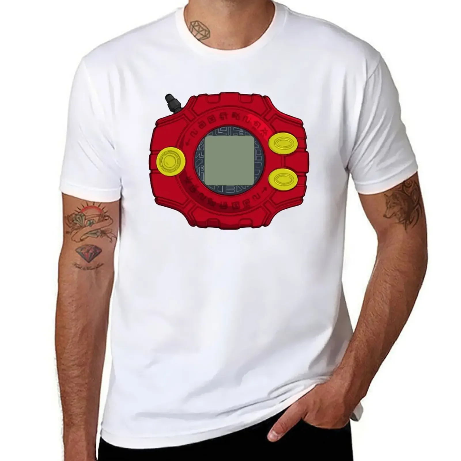 T-Shirt Digivice Di Sora Vintage Boys Whites Hippie Clothes T-Shirt Per Uomo Cotone