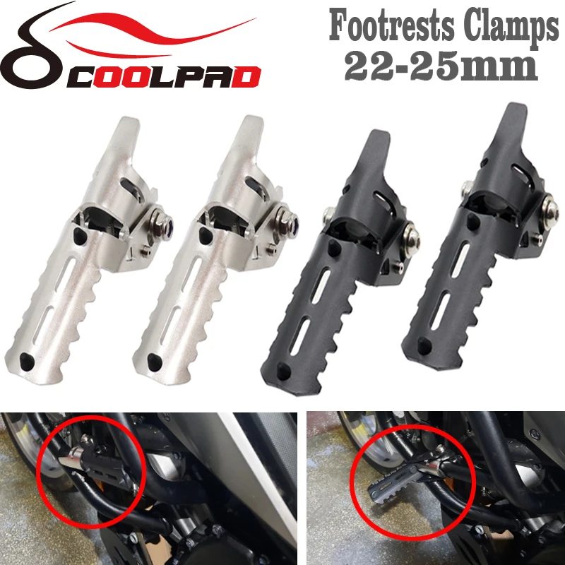 

FOR HARLEY PAN AMERICA 1250 PA1250 PANAMERICA1250 2021 2020 Motorcycle Highway Front Foot Pegs Folding Footrests Clamps 22-25mm