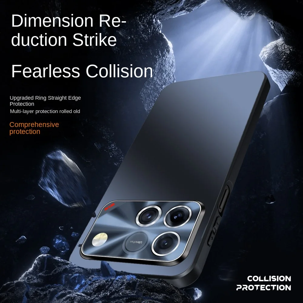 Premium Explosion-Proof Scratch-Resistant Matte Phone Case with Lens Protection