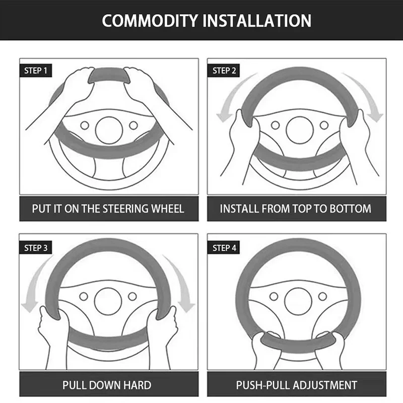 Winter Plush Steering Wheel Cover Anti Slip Universal