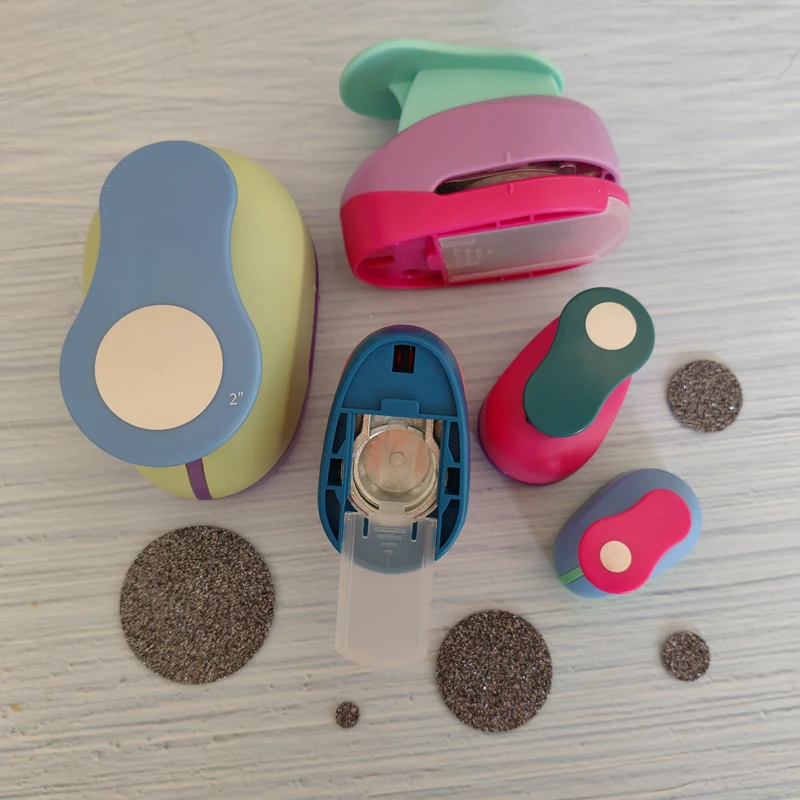 Round Circle Craft Paper Cutter Scrapbooking School Puncher EVA Hole Punch Sun Grape 50mm 38mm 25mm 16mm 8mm paper cutter paper punch hole punching tools paper craft punch circle hole punch