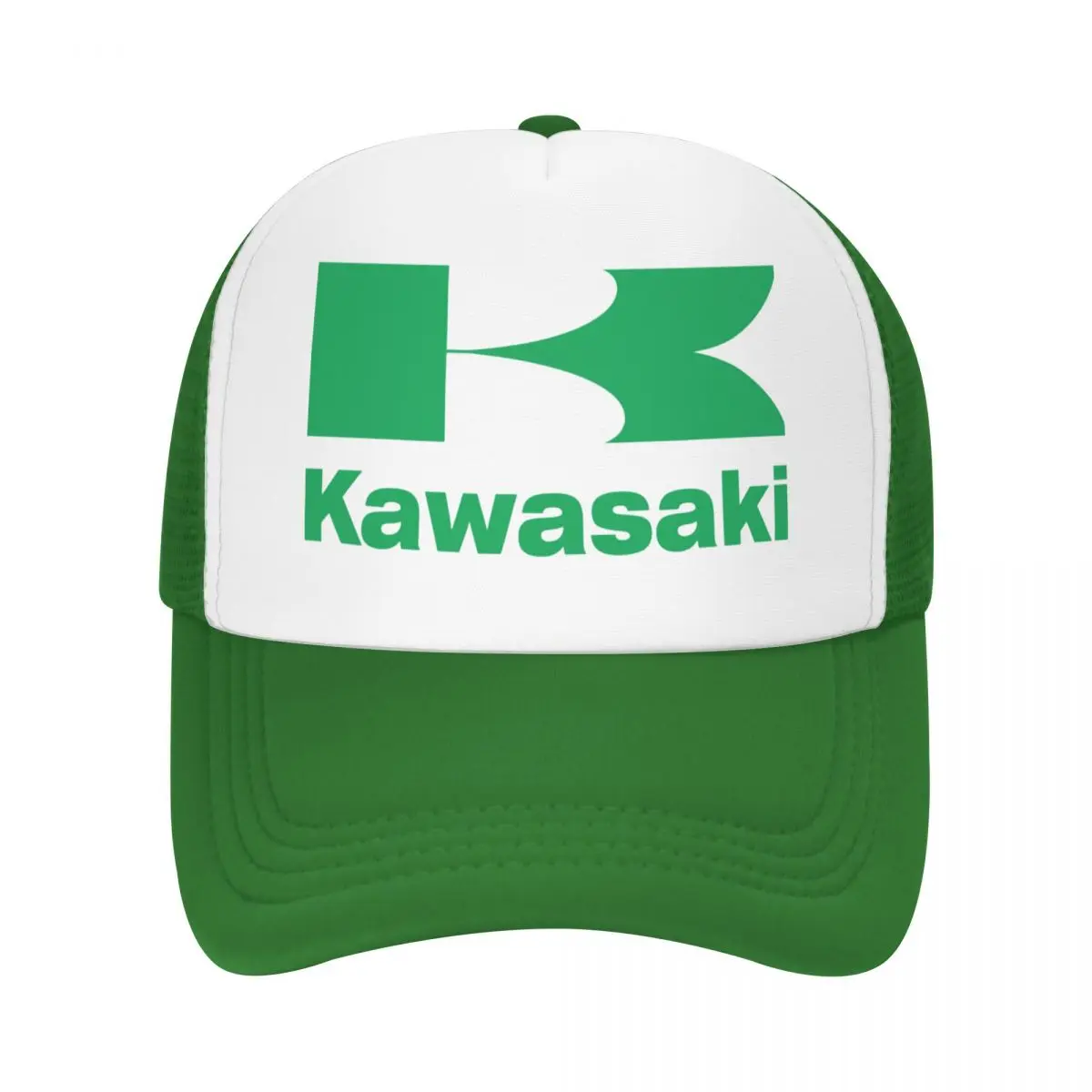 

GREEN KLR Motorcycle Racing Mesh Baseball Cap Unisex Hip-Hop Sun Caps Adjustable Snapback Caps Sports Cap Washable Trucker Hats