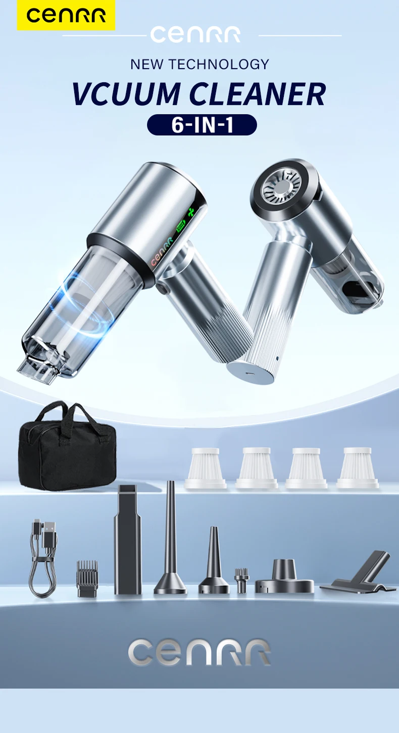 Car Vacuum Cleaner Strong Suction Powerful Portable HandHeld Car Cleaner for Hom