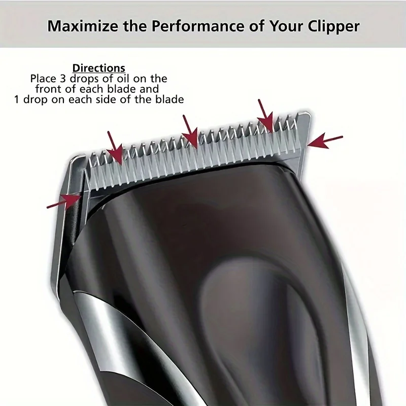 1/2 pcs Electric Shaver Premium Hair Clipper Blade Lubricating Oil Rust Prevention Maintenance 120ml Black Plastic Bottle