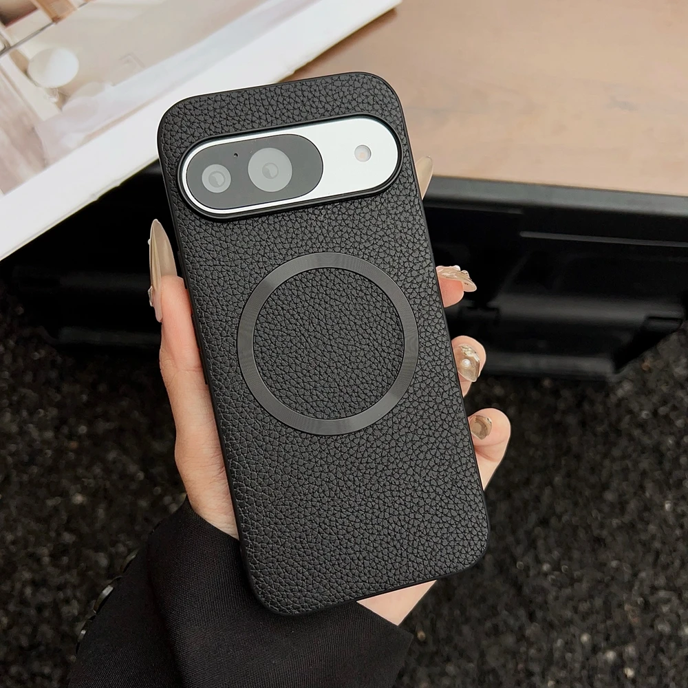 Magnetic Litchi Leather Pattern Soft Case