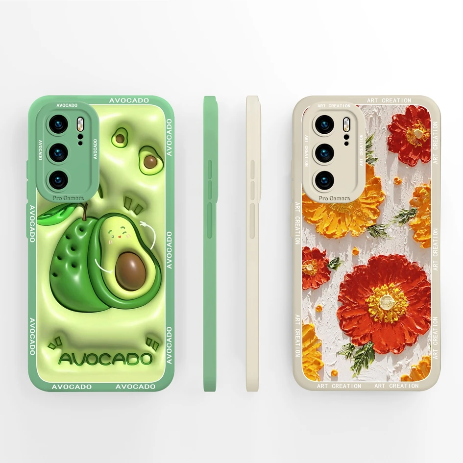 Cute Cat Pattern Soft Silicone Shockproof Back Cover Case