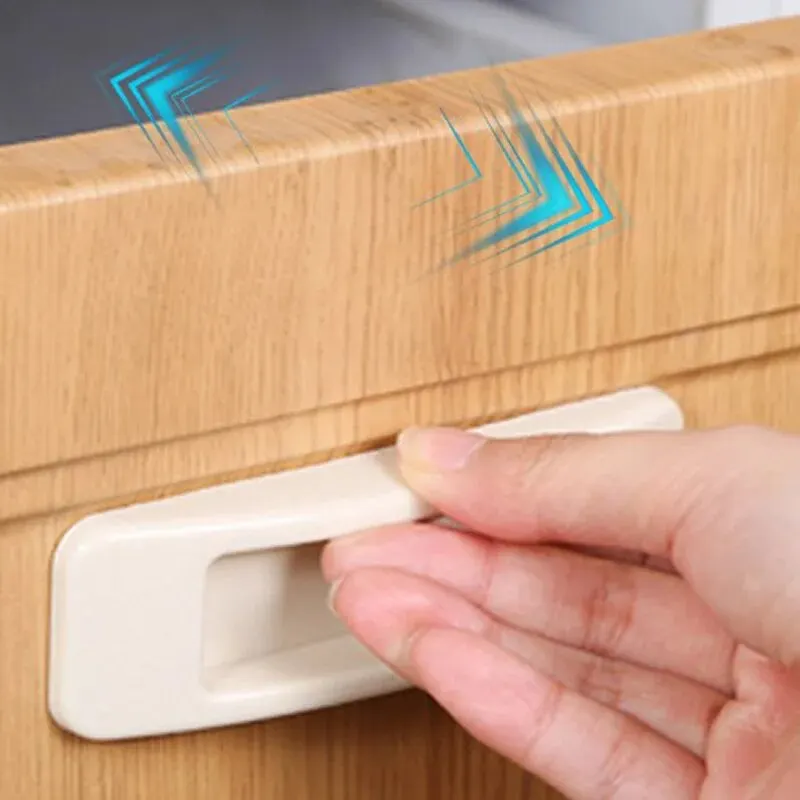 4 Pcs Door Handle Door Handle Perforation Free Cabinet Wardrobe Window Sliding Drawer Refrigerator Handl door handles,cabinet handles