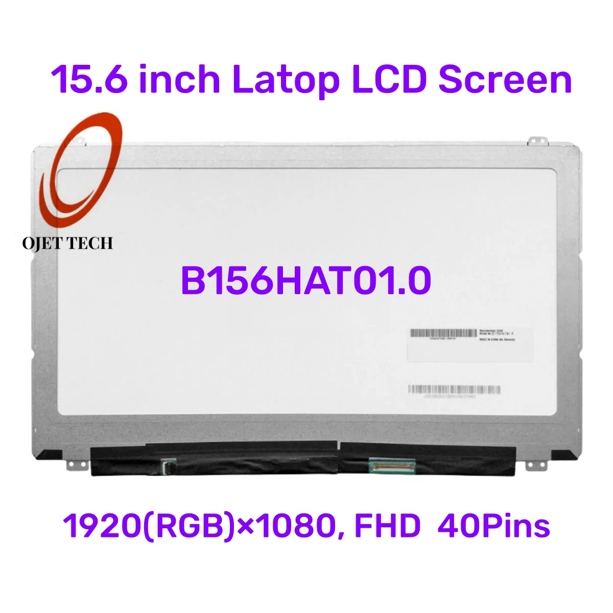 Tela Táctil de Dell-inspiron 15 Edp 40 Pinos dp N:0h1g7k B156hat01.0 Ajuste Lp156wf5-spa1 Nv156fhm-a11 Ltn156hl05 7547 7548