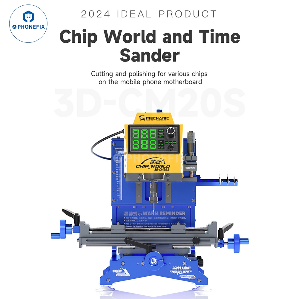 

3d-mechanic cm20s чип шлифовальная машина для сенсорного процессора CNC камера стальное кольцо Защитная крышка не Металл DIY резание и полировка ремонт
