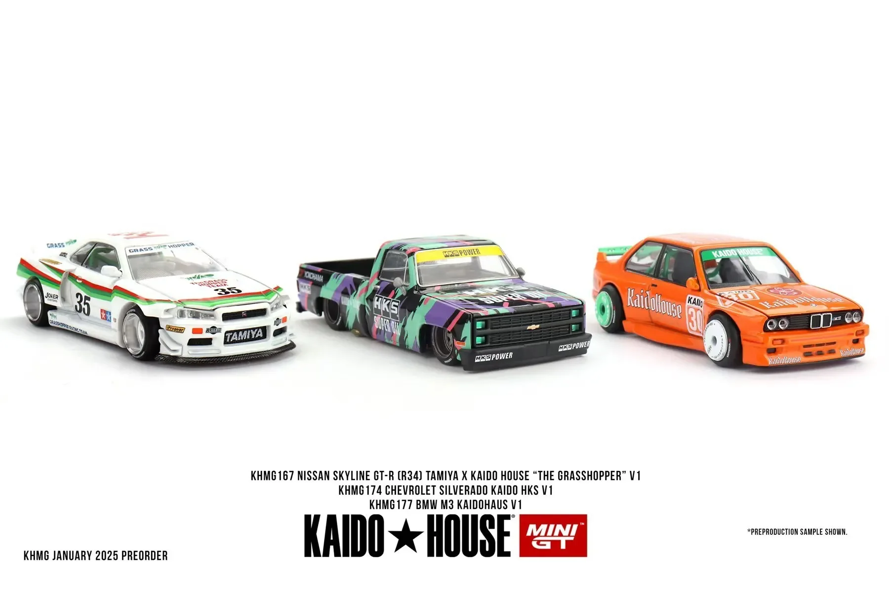 PreSale MINIGT KHMG 177 1:64 BMW M3 KaidoHaus Openable Hood