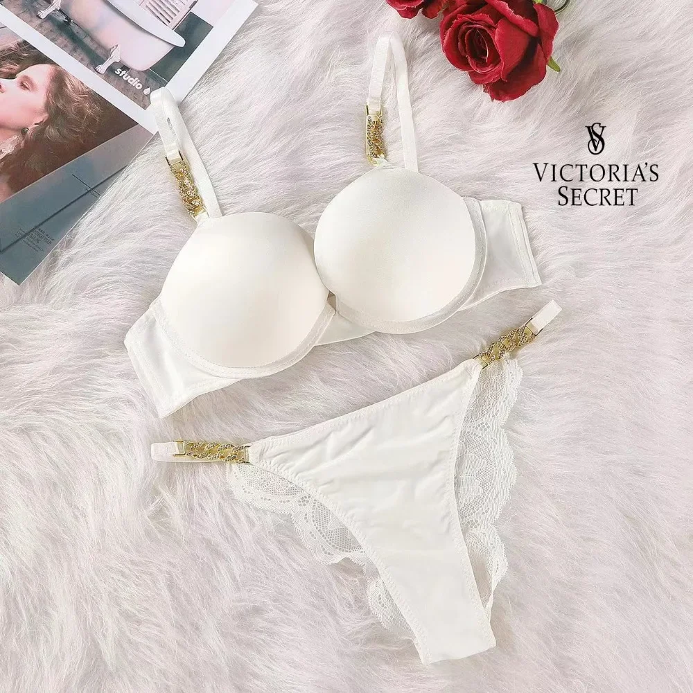 Description Picture 6 of itemWomen's Sexy Lace Lingerie Set Trim Soft Adjustable Comfortable Seamless Shapewear Victoria's Secret Lingerie Bra and Panty Set