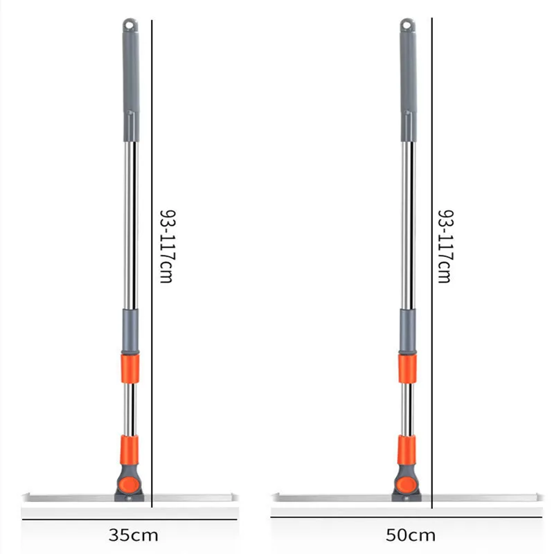 Borstel Lang Handvat Telescopische Magic Bezem Siliconen Floor Wiper Squeegee Strip Vensterglas Huishoudelijke Badkamer Vegen