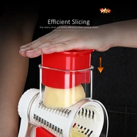 LFGB – trancheuse rotative de cuisine Ultra efficace, Certification, avec 6 lames et ventouse, râpe à pommes de terre et carottes, outil de cuisson 2