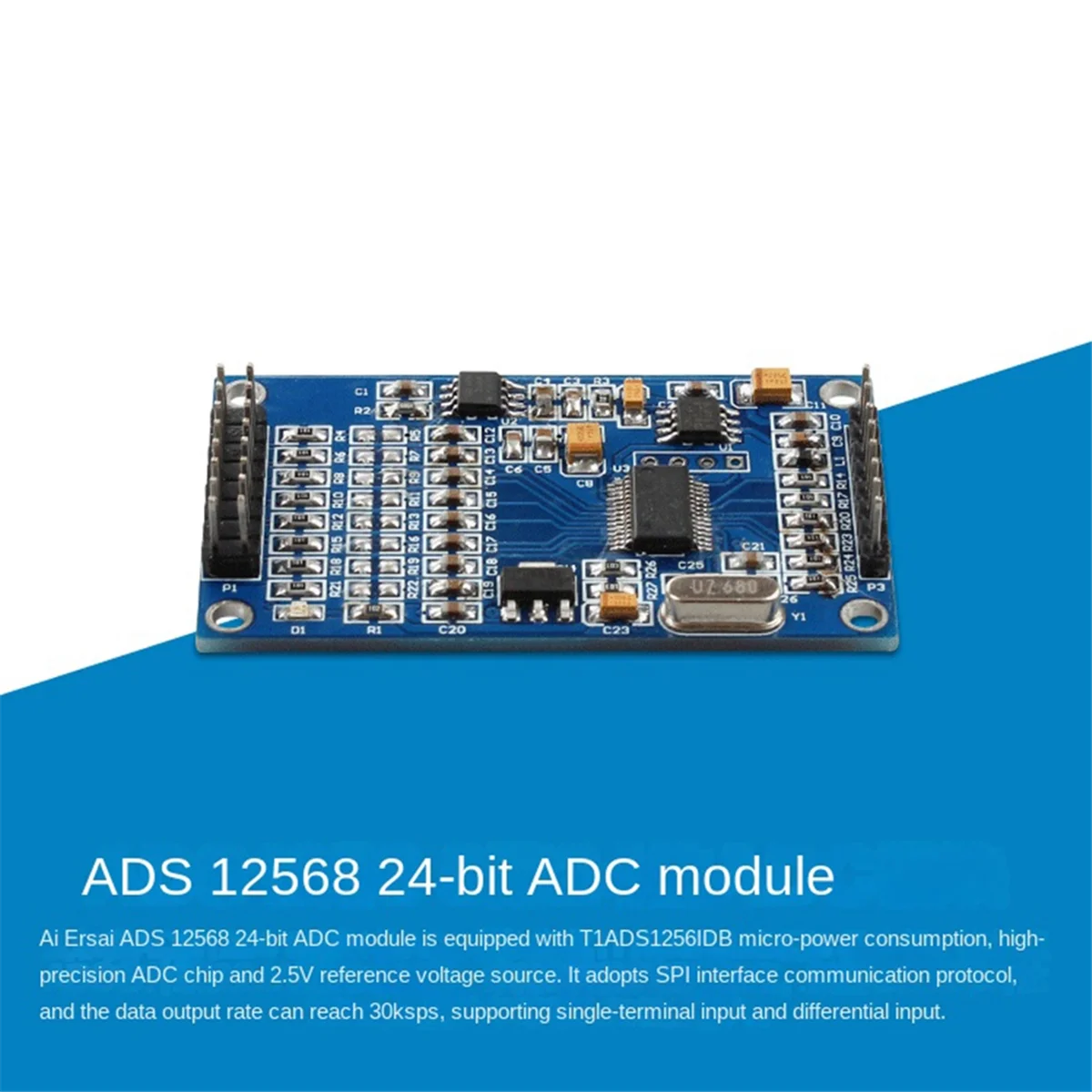 A40I ADS1256 24비트 8채널 Adc Ad 모듈 고정밀 Adc 다기능 획득 데이터 획득 카드 모듈