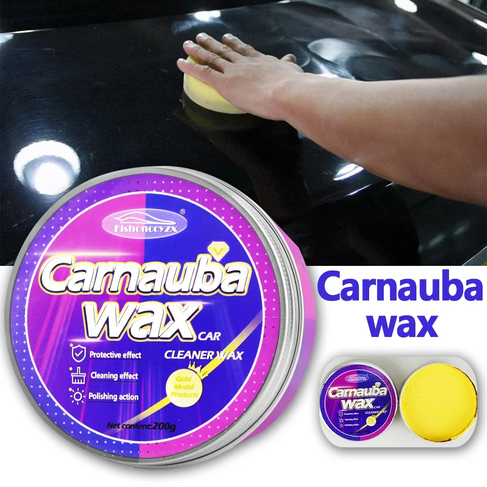 Car Wax Auto Paint Care Carnauba Paste Wax Brazilian Polishing High Gloss Shine Hydrophobic Coating Glazing