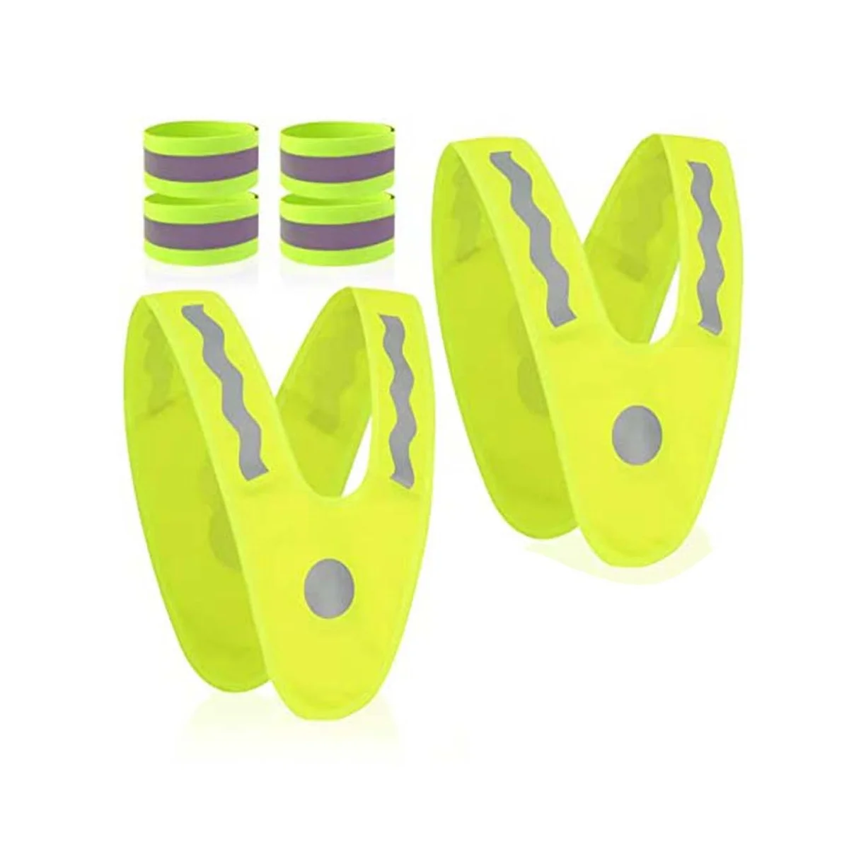 

Детский защитный жилет, 2 Защитных жилета с 4 светоотражающими лентами, детский светоотражающий жилет