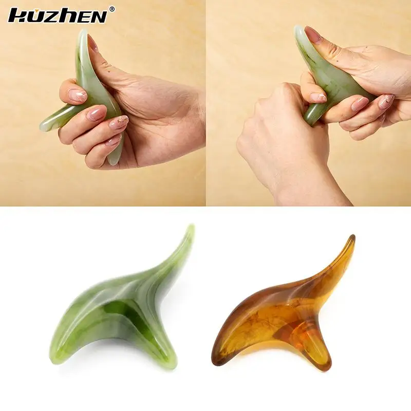 

1PCS Resin Wax Triangle Foot Massage GuaSha Scarping Tool Feet Relaxing Acupuncture Shiatsu Foot Care Health Care