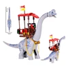 MOC Jurassic Dino World Grey brachiosaurus Building Kits Bolcks Bricks Dinosaurs Park figures Toys kids gifts 1