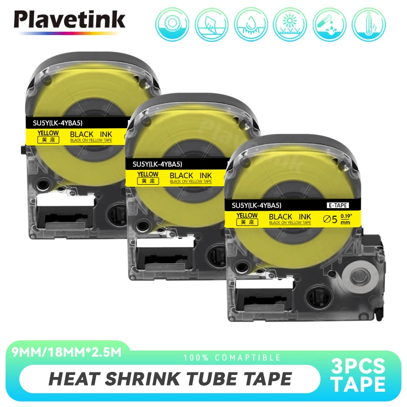 

SU5S, SU11S, SU5Y, SU11, LK-4WBA5, термоусадочная трубка, этикетка, лента, совместимая с Epson