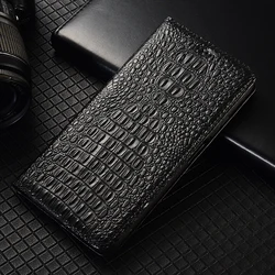 Premium Genuine Leather Flip Cover Wallet Phone Case Shell - Galaxy S20 FE (Black)