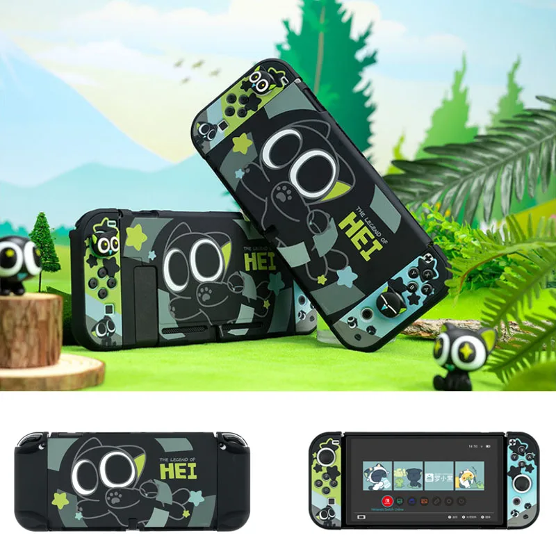 Luoxiaohei Matte Hard Back Cover Crystal Shell Per Nintendo Switch Oled Ns Joy-Con Controller Custodia Protettiva Full Protector