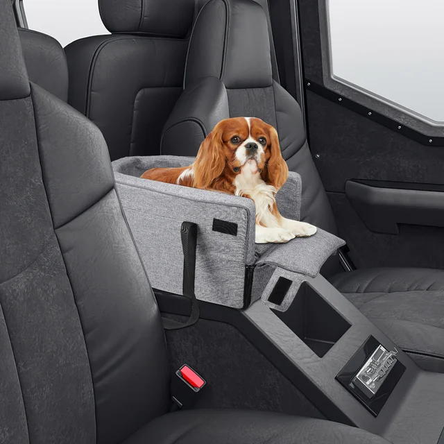 Dog Seat For Small Large Dogs Console Armrest Mountable Travel Accessory Pet Supply Vehicle Safety Seat 2