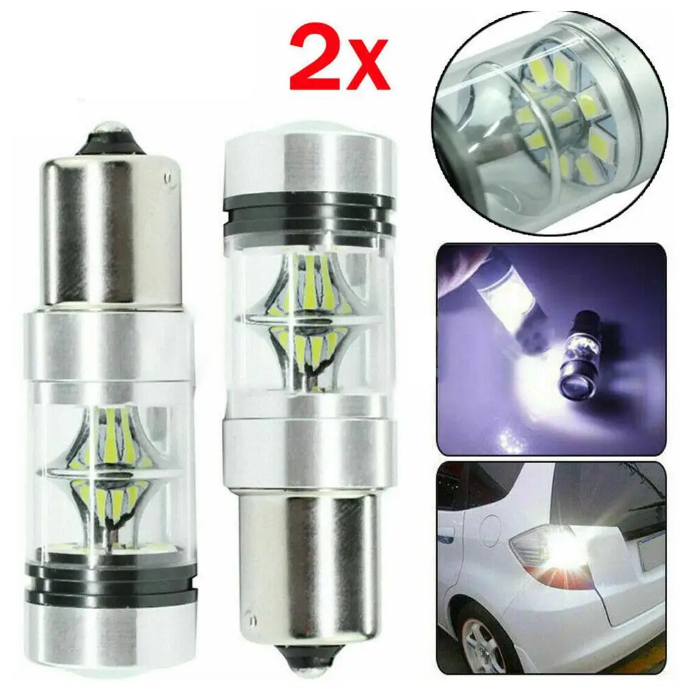 

2 × 100 Вт 1156 BA15S 382 P21W светодиодный автомобильные фонари тормозные фонари задние фонари дневной ходовой сигнал фонарь автомобильный аксессуар