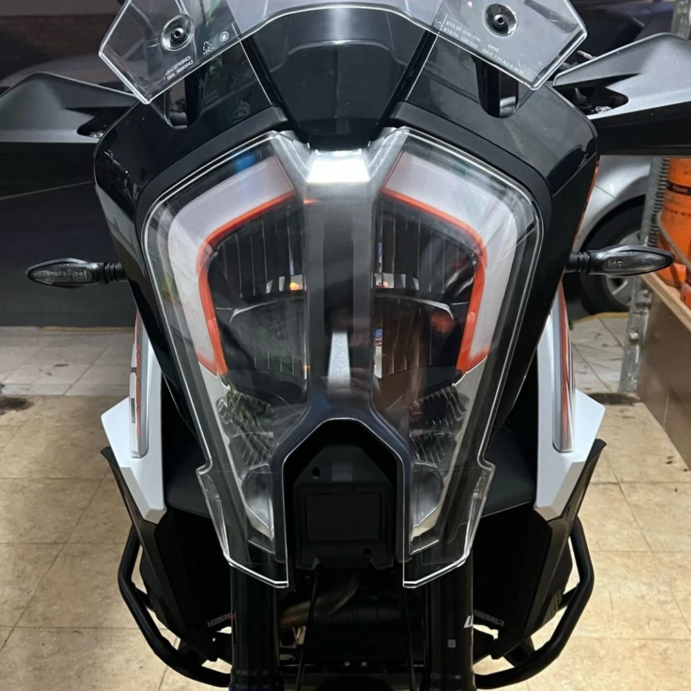 

Motorcycle For KTM 1290 Super Adventure R S 2021 2022 2023 Front Head Light Protection Acrylic Headlight Protector Guard Cover