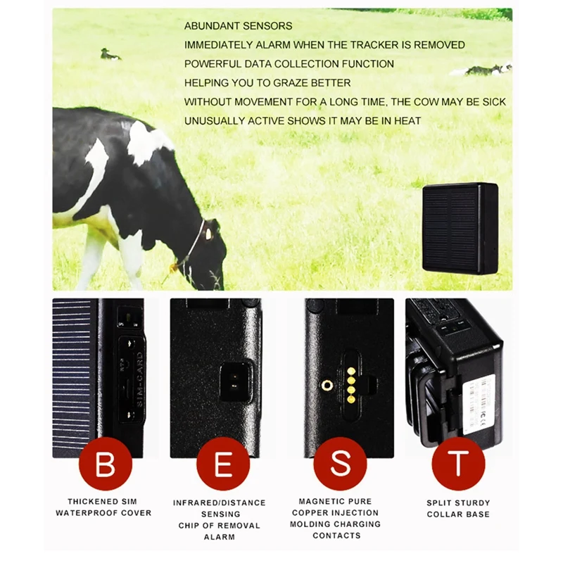 방수 GPS 추적기, IP66, 4000Mah, 와이파이, 소, 양, 말, 카멜, 애완동물, 사람, 4G