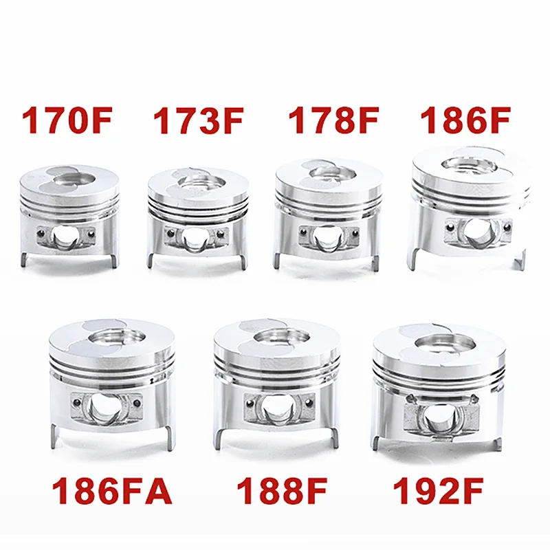 Piston Full Set W/ RING PIN CLIP For KAMA KIPOR 170F 178F 186F 190F 192F Air Cooled 2KW 3KW 5KW 6KW DIESEL Generator Spare Parts