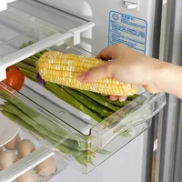 Organisateur de réfrigérateur Transparent, boîte de rangement de réfrigérateur aux œufs de fruits, boîte de tiroir de réfrigérateur sous étagère, organisateur de cuisine de conservation fraîche 3