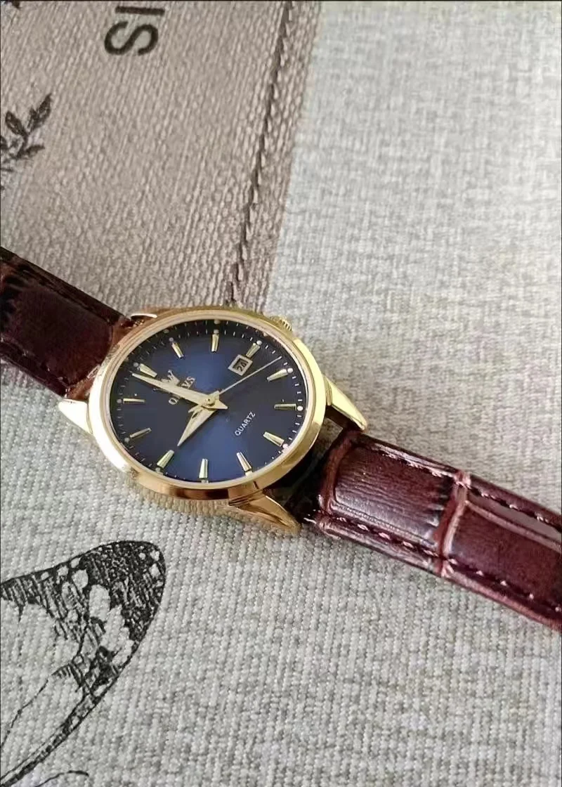 Olevs 6898-Ultra Thin Waterproof Women's Watch,Quartz Watch with Genuine Leather Strap,Luminous Calendar photo review