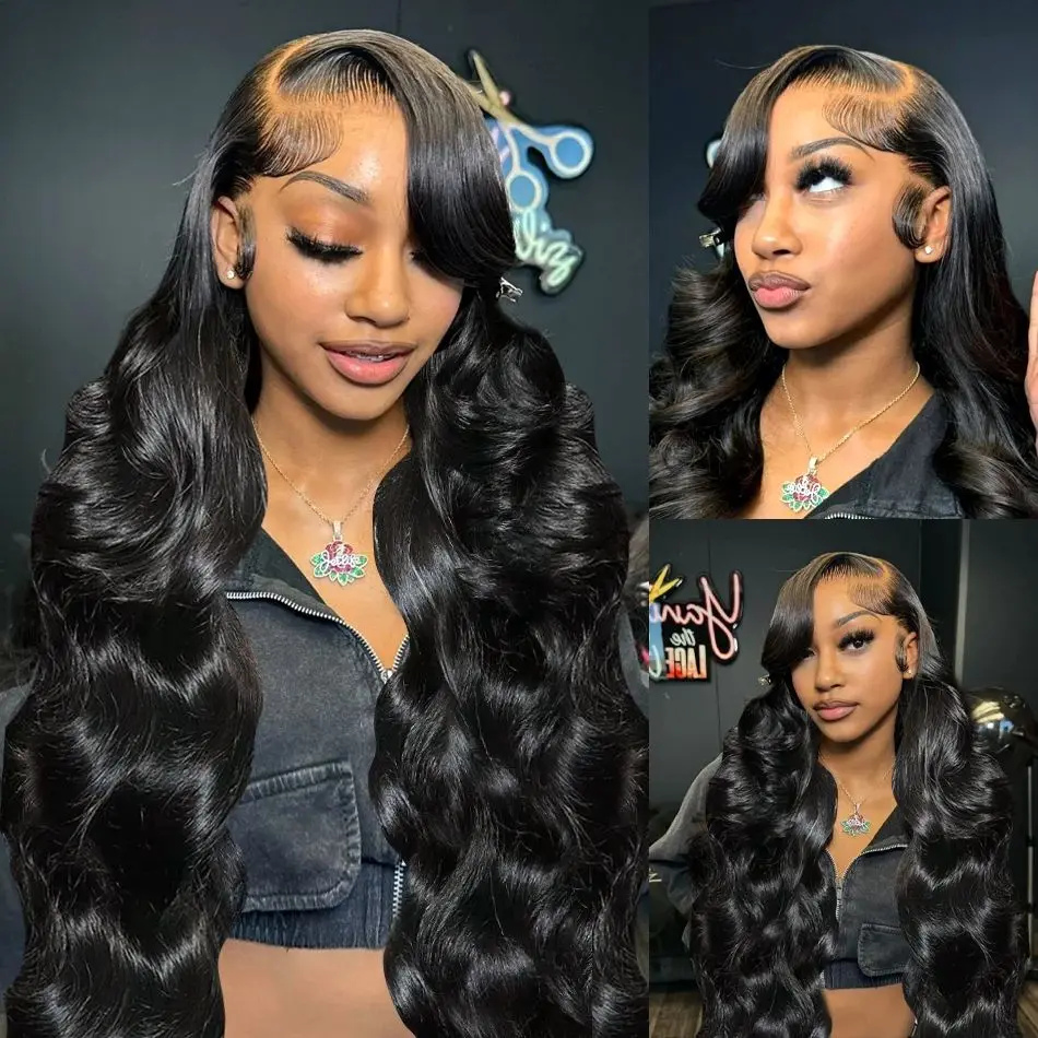 13x4 HD Lace Frontal Wig 13x6 Lace Front Human Hair Wigs For Black Women 20 44 Inch Body Wave Lace Front Wig Brazilian Hair Wig 2