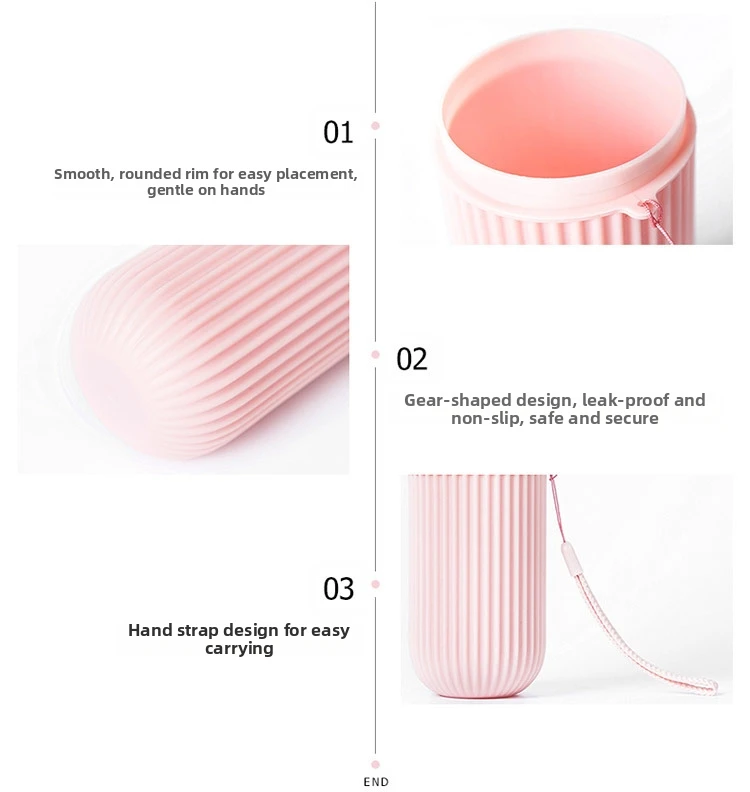Portable Toothbrush And Toothpaste Travel Case Bathroom Tumbler_voghion.com