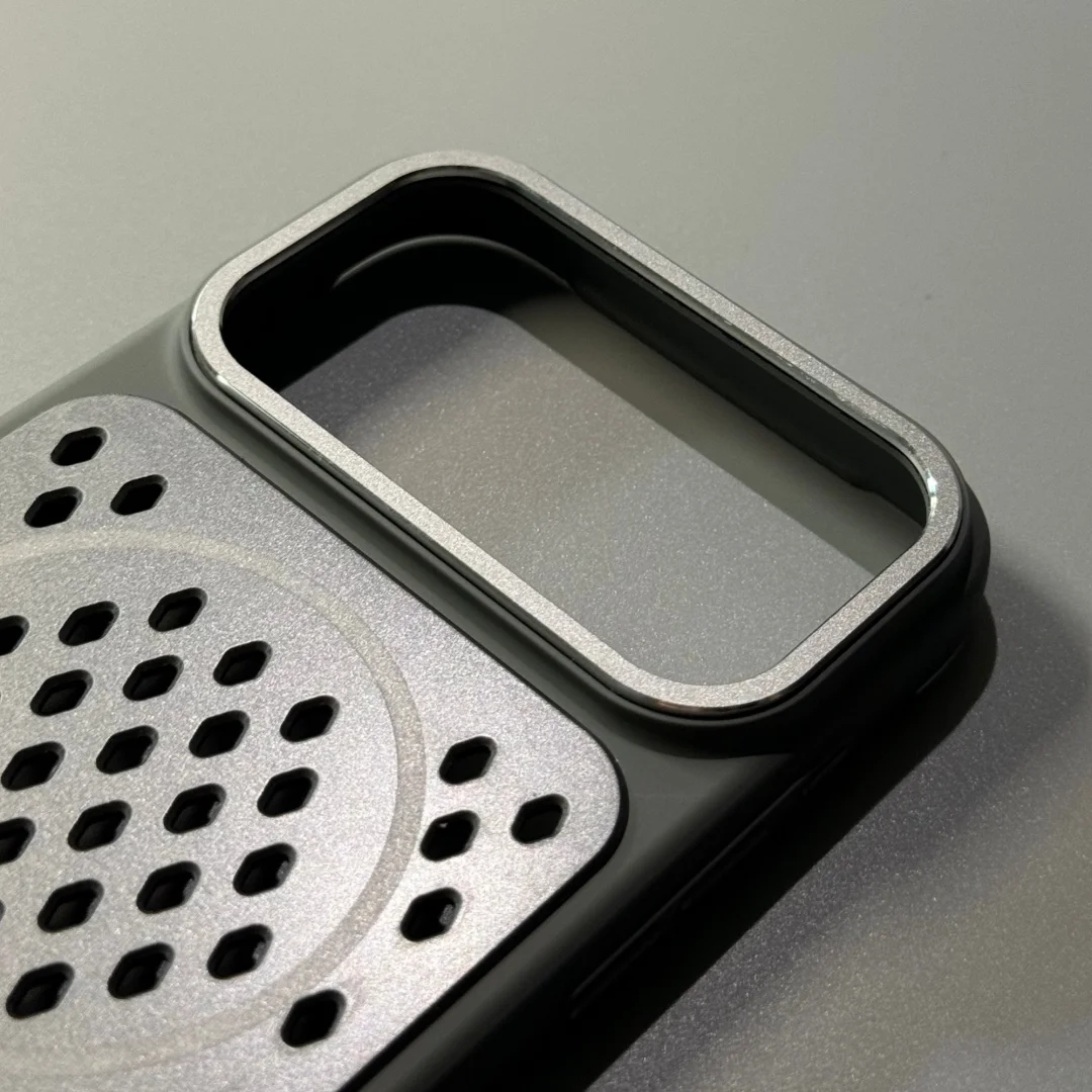Luxury Cooling Magnetic Phone Case with Breathable TPU Shockproof Cover